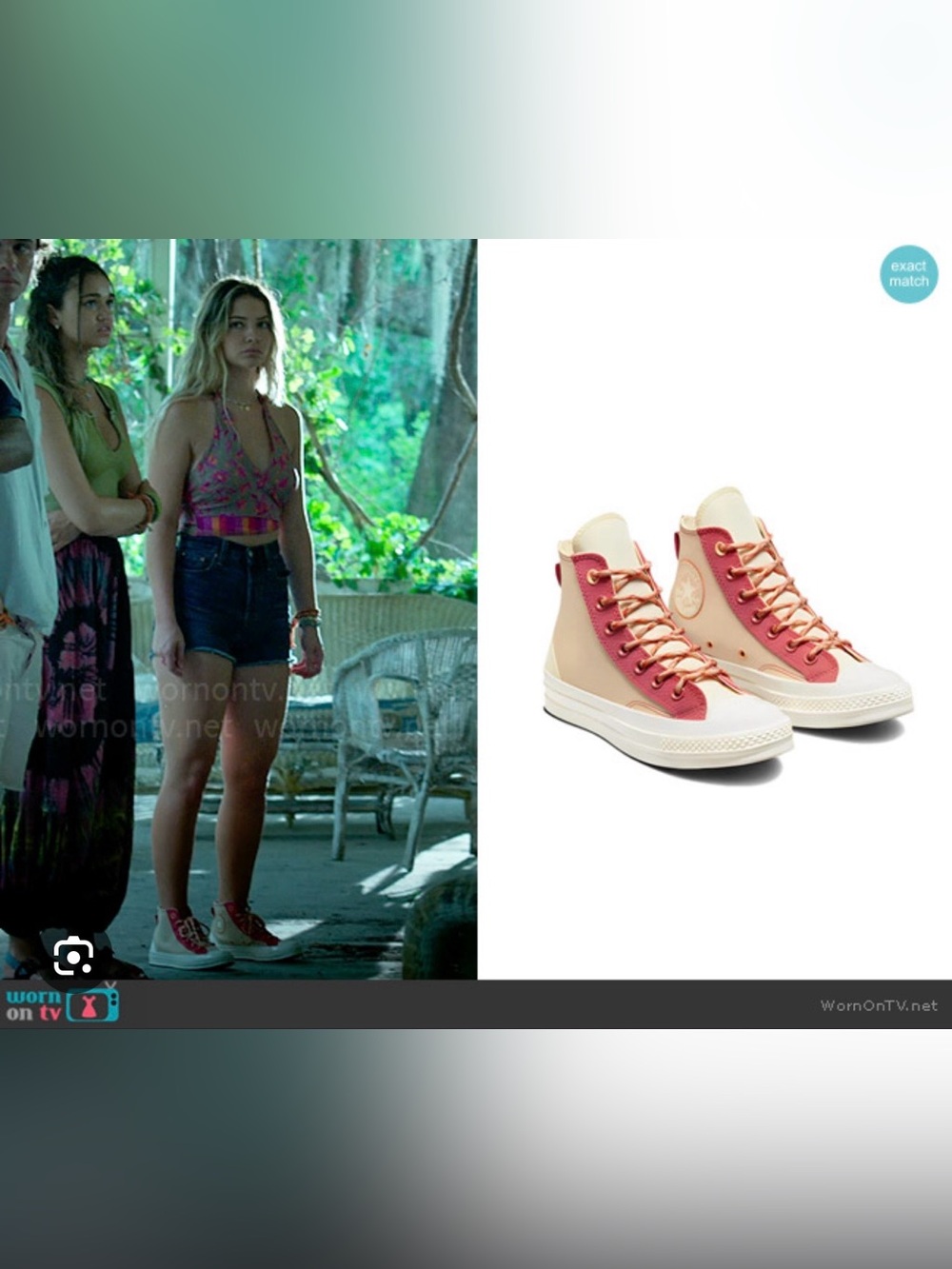 ASO Sarah Cameron in Outer Banks Converse Rhubarb Pie Women’s Size 10